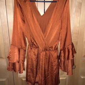 Never worn Rust Charlotte Russe romper